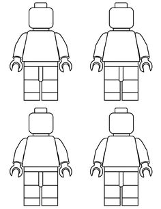 three legos with different angles and sizes to make them look like they are in the same