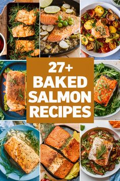 27+ Simple Baked Salmon Recipes That Will Make Dinner a Breeze!...  Make dinner easy with these simple baked salmon recipes. Each dish is packed with flavor and healthy ingredients like lemon garlic herbs honey and veggies. Perfect for busy nights these recipes will help you whip up a delicious meal in no time. Say hello to stress-free cooking and tasty dinners!... https://ostrali.com/foodr/baked-salmon-recipes Salmon Fillet Dinner Ideas, Salmon Meal Ideas Dinners, Bake Salmon Recipes, Salmon Fillet Recipes Baked, Salmon Dinner Ideas Healthy, Baked Salmon Recipes Oven Easy, Salmon Marinade Recipes, Pesto Salmon Recipe, Salmon Dinner Ideas