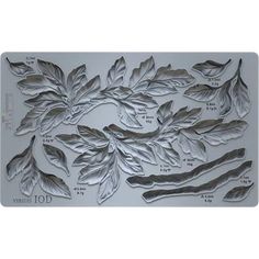 a cookie sheet with leaves on it