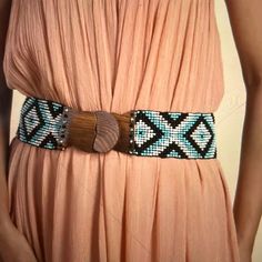 Very Pretty Beaded Stretch Belt. A Great Look For Many Outfits. This Is A Very Pretty Belt. Beaded Belts Patterns, Many Outfits, Beaded Belt, Stretch Belt, Multi Colored, Seed Beads, Belts, Buckle, Womens Sizes