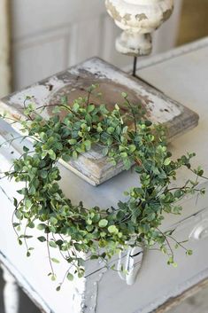 Seraph Vine Candle Ring, The Feathered Farmhouse Kitchen Window Wreath, Christmas Garland Mantle, Wreath Kitchen, Floral Candle Rings, Leaf Candle, Candle Wreath, Window Wreath, Leaves Candle, Candle Ring