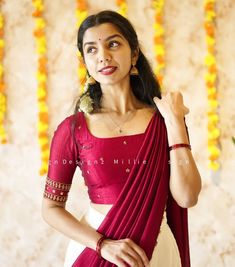 Dhavani Designs New Model, Dhavani Designs, Onam Collections, Kerala Engagement Dress, Long Skirt Top Designs, Long Skirt And Top, Dress Models, Engagement Dress