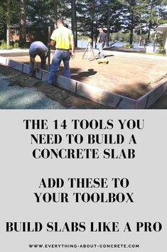 Diy Concrete Slab, Alaskan Cabin, Pouring Concrete Slab, Concrete Calculator, Pouring Concrete, Backyard Waterfall, Cement Work, Concrete Work, Buying Land