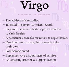 the zodiac sign for virgo