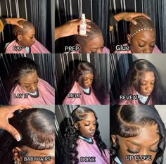 Wig Vendors, Wig Styling Tutorial, Diy Hair Wig, Hair Braid Patterns, Parting Hair, Short Grunge Hair, Sleek Ponytail Hairstyles, Frontal Wig Hairstyles, Quick Natural Hair Styles