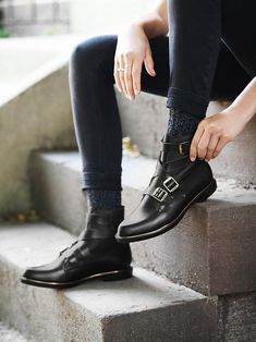 . Boots Outfits, John Fluevog, Brogue Boots, Free People Clothing Boutique, Woman Shoes, Free People Shoes, Outfit Look, Pretty Stuff, How To Make Shoes