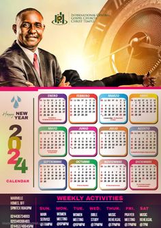 a calendar with two men shaking hands