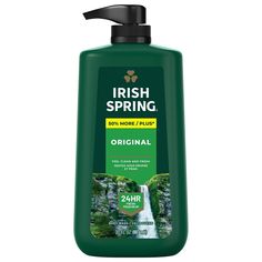 Smell like you came from a nice-smelling place with Irish Spring Body Wash for Men. Irish Spring mens body wash with Original scent helps retain the skin’s natural moisture while keeping you fresh for 24 hours. The body wash men packaging refresh is all part of our master plan to bring the amazing places you love to smell straight to your bathroom. Use this Irish Spring body wash pump with Original scent as a face wash or hand soap and keep the fresh smell going all day long. Packaging contains Body Wash Men, Clean Body Wash, Irish Spring Body Wash, Razor Cuts, Body Wash For Men, Mens Body, Mens Body Wash, Irish Spring, Straight Razor Shaving