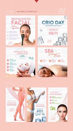 Spa Advertising Design, Beauty Spa Logo Design Ideas, Spa Advertising, Spa Promo, Spa Poster, Instagram Feed Layout, Social Media Branding Design, Banner Design Inspiration