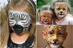 Kinder wie ihre beliebte Tiere schminken lassen Animal Planet Toys, Jungle Party, Facepaint, Cat Clothes, Animal Planet, Body Painting, Face Painting, Halloween Makeup, Kid Room Decor