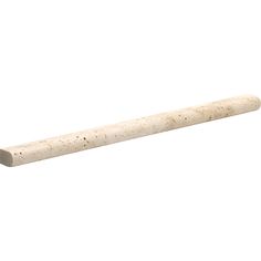 a white object is shown on a white background and it looks like a long piece of wood