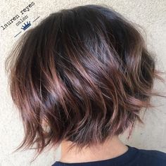 Textured Chin-Length Bob Women Chin Length Haircuts, Short Choppy French Bob, Spiky Bob Haircut, Modern Short Bob Haircut 2023, Asymmetrical Bob Back View, Best Bob For Fine Hair, Italian Women Hairstyles, Short Professional Hairstyles, Cute Bobs For Thick Hair