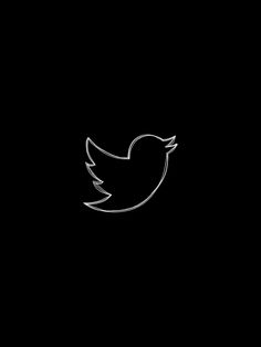 a black and white photo of a twitter logo