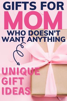 the cover of gifts for mom who doesn't want anything unique gift ideas