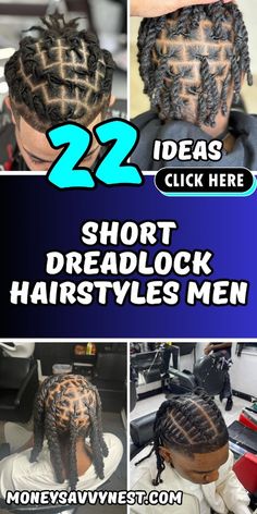 Explore the latest trends in men's short dreadlock hairstyles. Whether you prefer a bold statement or a minimalist approach, our guide covers all the stylish options for 2024. Style For Dreadlocks Men, Locs Braided To The Back Men, Styling Dreadlocks For Men, Short Loc Style For Men, Short Locs Styles Men, Locks Styles For Men Dreadlocks, Short Locks Hairstyle Men, Men Dread Styles Short, Men’s Loc Braid Styles