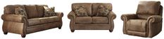 Larkinhurst Earth Sofa and Loveseat with Recliner - Ornate Home Larkinhurst Sofa, Loveseat Recliners, Sofa And Loveseat, Loveseat Sleeper, Sofa Loveseat, Rocker Recliners, Loveseat Sofa, Leather Furniture, Ashley Furniture