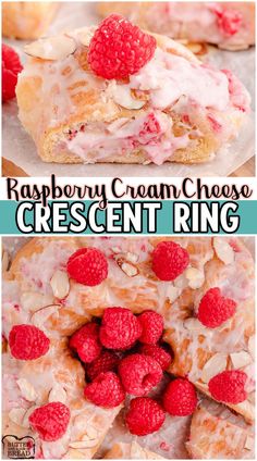 Raspberry Cream Cheese Crescent Ring is an easy danish recipe made easy with crescent rolls, cream cheese & raspberries. Perfect for holidays, brunch, dessert, or anytime! Easy Danish Recipe, Easy Danish, Raspberry Cream Cheese, Brunch Dessert, Christmas Brunch Recipes, Christmas Breakfast Recipe, Homemade Toffee, Crescent Ring