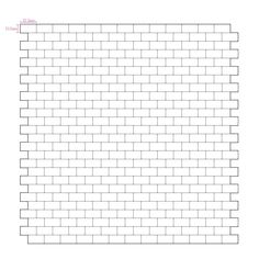 a brick wall is shown in the shape of a rectanglement with lines drawn across it