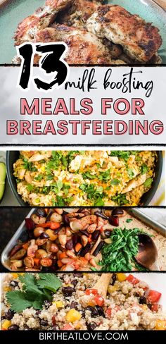 the top five meals for breastfeeding