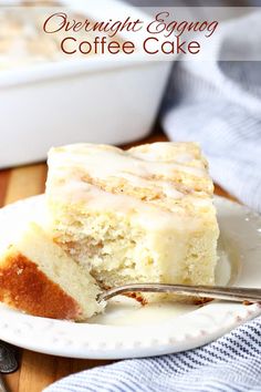 a piece of cake on a plate with a fork