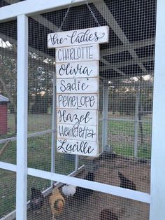 a sign hanging from the side of a fence that reads the date charlotte, charlotte, saffle, pelicae, peace, tennessee, and seattle