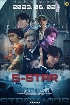 the movie poster for 5 - star starring in korean and english subtigns