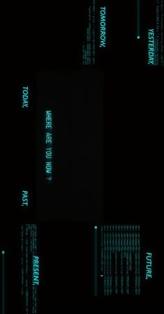 an image of the dark screen with green text