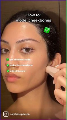 Do this if you want 
 • Defined cheek bones
 • Hollow cheeks
 • V shaped jawline 
 • Dainty jaw
 • Sculpted face
 • Lifted jaw
 • Fox face
 • Bella hadid bone structure 
 • Runway model makeup
 • Natural looking contour V Shaped Jawline, Runway Model Makeup, Hollow Cheeks, Model Makeup Natural, Defined Cheekbones, Sculpted Face