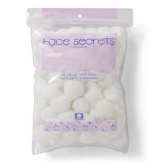 the face secrets cotton balls are white