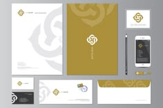 the stationery is neatly organized and ready to be used for business cards, envelopes, and other items