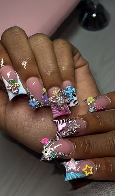 Fye Nails, Dermal Piercing, Nail Inspo, Nail Ideas, Acrylic Nails, Nail Art, Tattoos