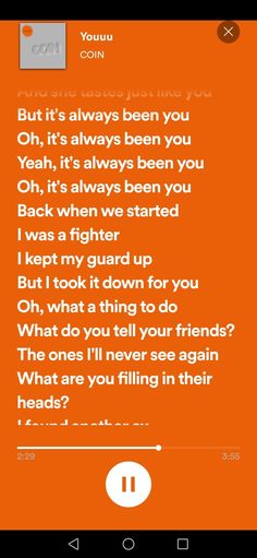 an orange background with the words, but it's always been you