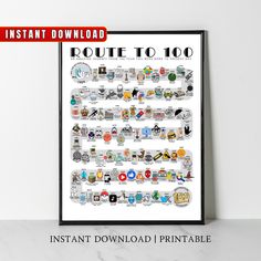 an instant printable poster with the words, you're to 100 on it