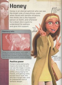 an advertisement for the animated character honey from disney's toy storybook, which is being