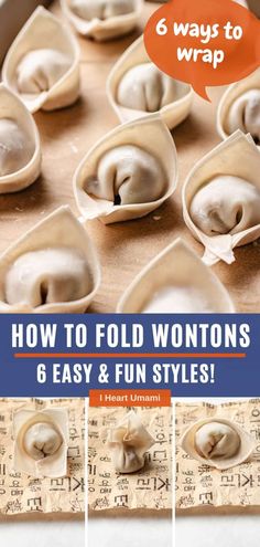 how to fold wontons in 8 easy and fun ways by heart umami