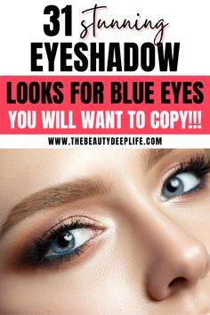 Eye Show For Blue Eyes, Best Seint Eyeshadows For Blue Eyes, Gold Eyeshadow Blue Eyes, Eye Makeup Ideas Blue Eyes, What Color Eyeshadow For Blue Eyes, Eyeshadow For Blue Eyes Blonde Hair, Everyday Eyeshadow For Blue Eyes