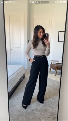 Simple Business Outfits Women, Casual Outfit With Slacks, Ap Seminar Outfits, Law Firm Outfits Women Winter, Corporate Law Outfits, Court Case Outfit, Female Court Attire, Social Worker Interview Outfit