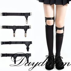 Material: PU, Metal, Plastic Kind Note: Metal Belt for thin and thick stockings. Plastic Belt for very thin stockings. Option: 1. Double-Clips Metal Belt 2. Double-Clips Plastic Belt 3. Single-Clip Metal Belt 4. Single-Clip Plastic Belt 5. Black Medium Stockings Size: Width of belt: 2.5cm Adjustable Length: 28-45cm Sock Suspenders, Garter Stockings, Leather Garter, White Garters, Blonde With Pink, Black Socks, Metal Belt, Halloween Costumes For Girls, Calf Socks