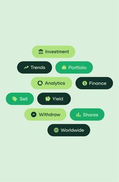 a green and black diagram with several different words in each language on the bottom right corner