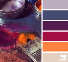 the color palette is purple, orange, and red with some other colors to choose from