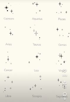 the zodiac sign is displayed on an iphone screen