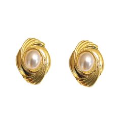 Material: Alloy Color: Gold, Silver Fashion Element: Ellipse Style: Fashion OL Vintage Earrings Aesthetic, Silver Vintage Jewelry, 1950s Jewelry Style, Vintage Gold Jewelry, Vintage Gold Earrings, Jewelry Classic, Pearl Jewels, Hepburn Style, Earrings Aesthetic