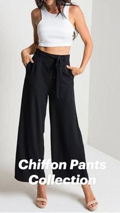 Chiffon Pants Collection
 • Material: Chiffon
 • Seasons: Summer, spring, fall
 • Occasions: Daily
 • Link: https://www.cutestreetwear.com/collections/pants?page=8 Womens Palazzo Pants, Long Trousers, Pants Style, Loose Pants, Long Style, Women Pants Casual, Jumper Dress, High Waisted Trousers, Pull On Pants