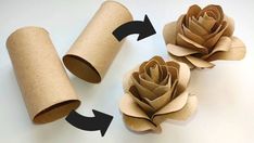 Elena's Craft Studio | Look what you can make with two toilet rolls and some twine! Amazing combination! 2 paper rolls + twine = super cute little basket 🧺... | Instagram Diy Envelope Tutorial, Nursing Home Crafts, Envelope Tutorial, Diy Ribbon Flowers, Fancy Fold Card Tutorials, Christmas Crafts To Sell