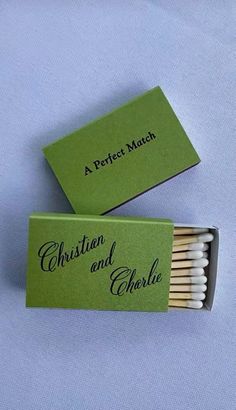 matchboxes with matches on them sitting next to each other