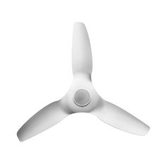 a white propeller on a white background with clippings to the bottom right side