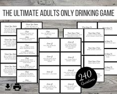 the ultimate guide to drinking game for adults