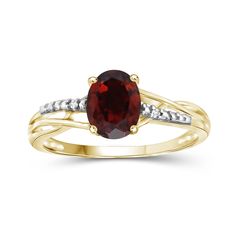 The average Garnet birthstone ring often turns out not to be genuine, with a faux stone that looks dull and flat. The JewelExcess Garnet Ring features a real 1.60carat gemstone, cut into a gorgeous oval. With a hypoallergenic, luminous 14K Gold-Plated setting, this stunning stone ring’s vibrant, Red shade compliments all skin tones. While other gemstone rings are cheaply made and bend & break easily, our Red stone ring is quality-crafted to last. Though dainty and elegant in design, this Garnet Gemstone Solitaire Ring, 14k Gold Plated Jewelry, Garnet Birthstone, Red Stone Ring, January Birthday, Ring Birthstone, Garnet Jewelry, Garnet Ring, Garnet Stone