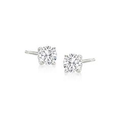 Ross-Simons - .20 ct. t.w. Diamond Stud Earrings in 14kt White Gold. There's profound beauty in tradition. Classically styled and sized right for every day, these stud earrings feature .20 ct. t.w. of round brilliant-cut diamonds set in 14kt white gold. Post/clutch, diamond stud earrings. Diamond birthstones are the perfect gift for April birthdays. Classic White Diamond Earrings With Vs Clarity, Classic White Diamond Earrings Vs Clarity, Classic White Gold Diamond Earrings Vs Clarity, Classic Round Cut Diamond Earrings Vs Clarity, Classic Round Cut Vs Clarity Diamond Earrings, Classic Diamond White Earrings With Diamond Accents, Classic Wedding Diamond Earrings With Vs Clarity, Classic Wedding Diamond Earrings Vs Clarity, Timeless Vs Clarity Earrings For Formal Occasions