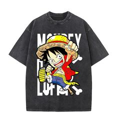 Fabric:100% Cotton; Gender:Women's,Men's,Unisex,Couple's; What's in the box:T-shirt; Types:T-shirt,Oversized Acid Washed Tee; Style:Punk  Gothic,Street Style; Occasion:Casual Daily; Age Group:Adults'; Characters:Monkey D. Luffy; Cosplay Works:One Piece; Pattern:Print; Design:Graphic; Neckline:Round Neck; Sleeve Type:T-shirt Sleeve; Listing Date:04/04/2023; Production mode:External procurement; Clothing Length:; Bust:; Shoulder Width:; Sleeve Length:; SizeChart1_ID:2:183591; Print Type:Acid Wash Cheap Cartoon Print Tank Top For Summer, Gothic Street Style, Luffy Cosplay, One Piece Monkey D Luffy, Cartoon Movie Characters, Shirt Types, Everyday Cosplay, Womens Basic Tops, Cheap Graphic Tees